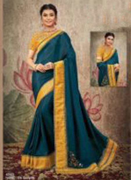 Morpich And Yellow Colour NORITA 42400 SERIES GATHA Mahotsav New Latest Designer Ethnic Wear Silk Saree Collection 42423
